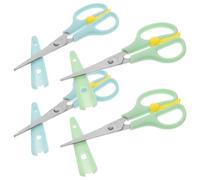 Hemobllo 4 pièces Ciseaux de Sécurité Garçon Fille Petits Ciseaux de Bricolage Ergonomiques Robustes et Légers pour Garçons et Filles Apprentissage Découpage Scrapbooking et DIY