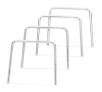 Hemobllo 4 pièces Coupe-fromage Fil Acier Inoxydable Trancheur Rapide et Fiable pour Fromage à Pâte Molle Beurre et Foie Gras Tranchage Uniforme et Superposé Gadget de Cuisine Portable