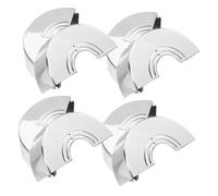 Hemobllo 4 pièces Couvercle de Robinet Abs Lot de Cache Décoratifs pour Cuisine Plaque Ronde de Pratique et Durable pour Robinetterie et Tuyauterie