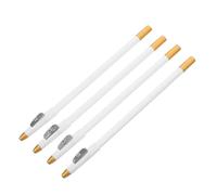Hemobllo 4 pièces Crayon à Sourcils Blanc Crayon Intégré Crayon Barbier pour Contour Barbe Définisseur de Sourcils Multiusage Résistant Adapté à Tous Types de Peau