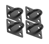 Hemobllo 4 pièces Crochets U Acier Inoxydable Noir pour Plafond Lot de Fixation Robuste pour Balançoire Siège de Porche Crochet Mural Sécurisé et Facile à Installer