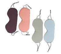 Hemobllo 4 pièces de Sommeil Glace de Soie Cache Yeux Occultant pour Nuit Paisible Confortable et Adapté Aux Voyages et Siestes