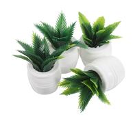 Hemobllo 4 pièces Décoration Bonsaï Artificielle Verte Accessoire Décoratif Sûr pour Bricolage et Intérieur