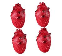 Hemobllo 4 pièces Décorations Halloween Cœur Sanglant Réaliste Accessoires Parties du Corps Effrayants pour Fête Zombie et Maison Hantée