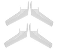 Hemobllo 4 pièces Extensions de Gouttières pour Camping Car Embouts de Gouttière de Toit Rv Évacuation des Eaux Pluviales Installation Facile Matériau Blanc