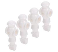 Hemobllo 4 Pièces Joueur de Machine de Football Figurine de Football Accessoires de Football Joueur de -Foot Soccer de Table Figurines de Footballeur Jouets de Football résine Blanche