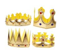 Hemobllo 4 pièces Lot de Couronnes à Paillettes pour Garçon Fille Accessoires de Fête Danniversaire Bandeaux de Costume Adorables et pour et Filles