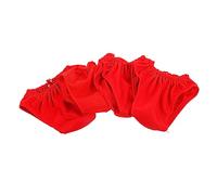 Hemobllo 4 pièces Lot de Culottes Poupée Tissu Rouge sous Vêtements Décoratifs pour Poupées Accessoires de Costume DIY pour