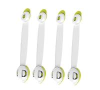 Hemobllo 4 pièces Lot de de Sécurité Garçon Fille Autocollantes Vertes Loquets Multiprises pour Réfrigérateur Tiroirs et Armoires Bouton Double Sécurité Rotation pour Protection Garçon