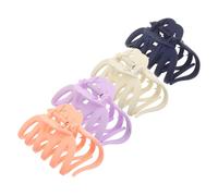 Hemobllo 4 pièces Lot de Pinces à Cheveux Larges Mates pour Femmes Fortes et Épaisses Clips Griffes Décoratifs Multicolores pour Cheveux Épais et Fins Accessoires Coiffure Élégants