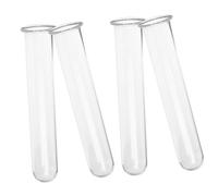 Hemobllo 4 pièces Lot de Tubes à Essai Transparent pour Hydroponie Petits Vases pour Fleurs Propagation et Décoration de Bureau ou Maison