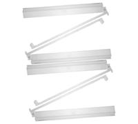 Hemobllo 4 Pièces Mahjong Organizer Rack Set Transparent Plastic Tile Holder with Pushers for Efficient Sorting and Accurate Tile Management in American Mahjong