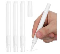 Hemobllo 4 Pièces Marqueurs à Craie Liquide Blanche Effaçables pour Verre et Miroirs Pointe Ronde, Écriture Fluide, Moins de Poussière, pour Écrans en Maternelle