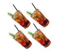 Hemobllo 4 pièces Miniature Cups Set Resin Latte Design Dollhouse Kitchen Accessories Realistic Tiny Mug Models for Creative Play