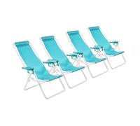 Hemobllo 4 Pièces Miniature Folding Beach Chairs for Dollhouse Realistic Portable Mini Beach Chair Set with Soft Fabric Space Saving Design for Home Decor and Camping Scenes