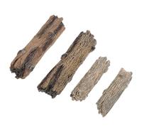 Hemobllo 4 pièces Miniature Tree Stump Decor Set Resin Micro Landscape Ornament for Garden and Home DIY Micro-Scenes