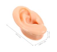 Hemobllo 4 pièces Modèle Oreille Silicone Souple Réaliste Lot pour Pratique Perçage et Affichage Boucles Oreilles Entraînement Piercing et Mannequin Anatomie