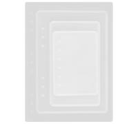 Hemobllo 4 Pièces Moule en Silicone Créatif pour Résine Époxy, Facile à Utiliser et Pratique, pour DIY et Fabrication de Carnet Intime B5 A5 A6 A7