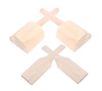Hemobllo 4 pièces Pagaies Bois pour Poterie de Planche à Argile Ergonomique à Surface Lisse pour Sculpture et Modelage Outils Polyvalents Bois pour Pâte à Modeler et Céramique