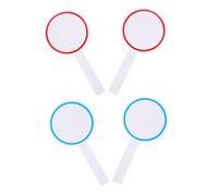 Hemobllo 4 pièces Panneaux de Vote Effaçables à Sec de Tableaux Portables Blancs avec et Rouges Pratiques et pour Évaluations et Activités Éducatives