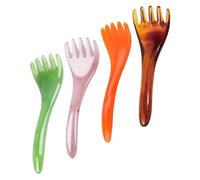 Hemobllo 4 pièces Peigne de Massage Large Résine Masseur Du Chevelu Antistatique Soulagement des Maux de Tête et Stimulation Pousse des Cheveux pour Cheveux Longs et Couleur Aléatoire