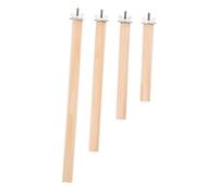 Hemobllo 4 Pièces Perroquet Support de Cage à Oiseaux Perche à Cage d'oiseau Stand de Jeu d'oiseaux Fournitures pour perruches perchoirs pour perruches Grand perchoir d'oiseau en Bois