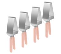 Hemobllo 4 pièces Pince à Gâteau Acier Inoxydable Coupe-pizza et Dessert Portable Trancheur pour Parts Uniformes Anniversaire et Fête Familiale