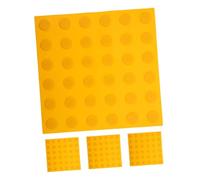 Hemobllo 4 pièces Plaques de Guidage en PVC pour Aveugles Planches Robustes en Caoutchouc pour Trottoirs Extérieurs Indicateurs en Relief à Points pour Sécurité Piétons