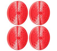 Hemobllo 4 pièces Plaques de Séparation Plastique pour Aquarium Support Filtre Silencieux avec Anneau Anti-Vibration Optimise Circulation Eau Accessoires Compatibles pour Filtres Aquarium