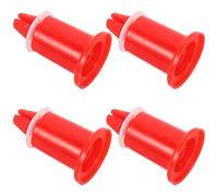 Hemobllo 4 pièces Plateau pour Balance Électronique Supports Stables Plastique Orange de Remplacement Adaptés Aux Balances de Cuisine et Plateaux de Pesée