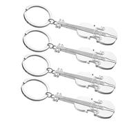 Hemobllo 4 pièces Porte Clés Violon de Pendentif Instrument de Musique Décoratif Original pour Amateurs et Fête Musicale