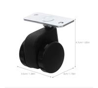 Hemobllo 4 pièces Roues Pivotantes avec Frein Roulettes Robustes pour Chaise de Bureau et Tabouret Garçon Fille Auto-verrouillage par Gravité Capacité Lourde Mobilité Sécurisée