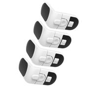 Hemobllo 4 pièces Safety Cabinet Locks For Childproofing Drawers And Refrigerators Finger Protection Lock With Easy One-key Switch For Secure Home Safety