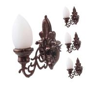 Hemobllo 4 Pièces Scale Micro Landscape Decorative Dollhouse Lighting Model for Architectural Table Scene Decoration