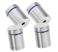 Hemobllo 4 pièces Support Mural pour Panneau Publicitaire Acier Inoxydable Fixations Entretoises pour Verre et Acrylique Kit Montage Dissimulé Installation Facile pour Bureaux et Espaces