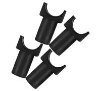 Hemobllo 4 Pièces Support pour Fauteuil Roulant en Plastique Noir en U Guide de Rail de Siège pour Fauteuil Roulant et Transport Chairs du Bruit Stabilité du Châssis pour Seniors