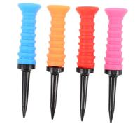Hemobllo 4 Pièces Tees Élastiques Colorés Plastique pour Tapis des Vibrations Réutilisables Compatibles Practice Indoor et Outdoor