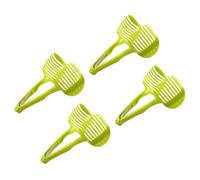 Hemobllo 4 pièces Trancheuse Multifonction pour Fruits et Légumes Coupe Rondelles Pince de Cuisine pour Citron et Légumes Accessoire Ménager Vert