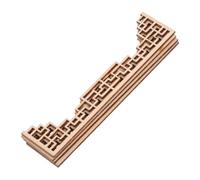 Hemobllo 4 Pièces Wood Onlays Chinese Architectural Beam Applique Decorations for Dollhouse Table Model Craft Supplies