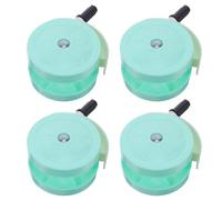 Hemobllo 4 Roulettes Pivotantes Vertes Détachables pour Poussette Bébé et Trotteur, Roues Silencieuses 10,5 X 7 Cm, Ensemble de Roues de Rechange pour Déambulateur, Mobilité Multi-scènes