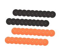 Hemobllo 40 pièces Colliers de Clonage pour Culture sans Sol Éponges EVA Hydroponiques Rondes pour Germination et Multiplication des Plantes Lot Mixte Noir et Orange