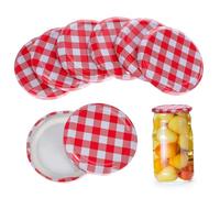 Hemobllo 40 pièces Couvercles Hermétiques pour Pots Verre Lot de Couvercles à Vis pour Conservation de Confitures Sauces et Épices Étanches et