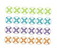Hemobllo 40 Pièces Disques Volants Recharge Compatibles avec Jouets à Main Pied Disques Colorés pour Jeux Extérieurs Plage Jardin et Activités Plein Air Couleur Aléatoire