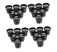 Hemobllo 40 Pièces Panier De Plantation Aquatique Plante Aquarium Platier D'aquarium Plantes Vivantes pour Aquarium Planteur D'aquarium Plastique Noir Réutilisable