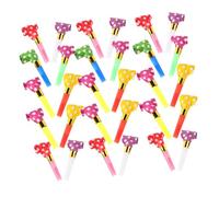 Hemobllo 40 pièces Souffleurs de Fête Colorés pour Anniversaire Garçon Fille Soufflets de Bruit Plastique Accessoires Ludiques et Portables pour Fête Denfants
