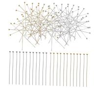 Hemobllo 400 pièces DIY Jewelry Head Pins Ball Headpins For Earrings Necklace Bracelet Making Decorative Pins Set
