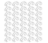 Hemobllo 40pièces Crochets de Cage Fil Acier Durables pour Portes de Cage à Oiseaux et Lapins Design Créatif et Pratique pour Usage Domestique et Élevage
