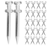 Hemobllo 40pièces Pointes Métalliques pour Aérateurs De Pelouse Piquets Robustes Accessoires pour Chaussures Aération