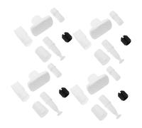 Hemobllo 4ensembles Lot de Embouts De Tringle à Rideau Plastique pour Tringle à Rideau De Douche Et Fenêtre avec Accessoires De Fixation Et Patins Antidérapants