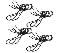 Hemobllo 4paire Lacets Ronds Cirés Classiques Lot Pour Chaussures Cuir Rechange Adapté Aux Et Chaussures Oxford